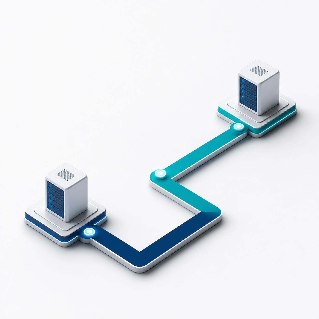Private network path connecting two infrastructure nodes